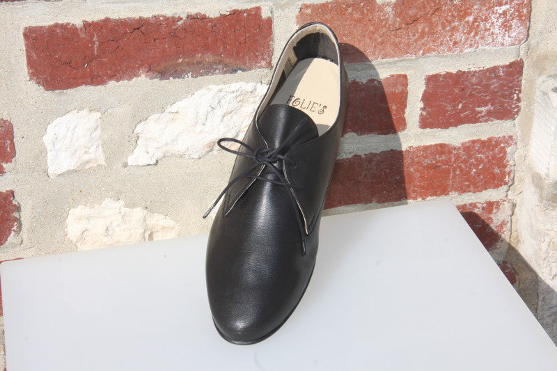 Derby classique en cuir noir Douglas