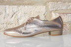 Derby chic en cuir doré Jacky