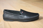 Mocassins noir en cuir souple 