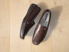 Mocassins marron en cuir souple