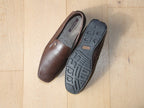 Mocassins marron en cuir souple