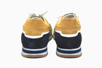 Baskets en cuir Stitch jaune et marine