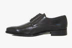 Derby classique en cuir noir Moya