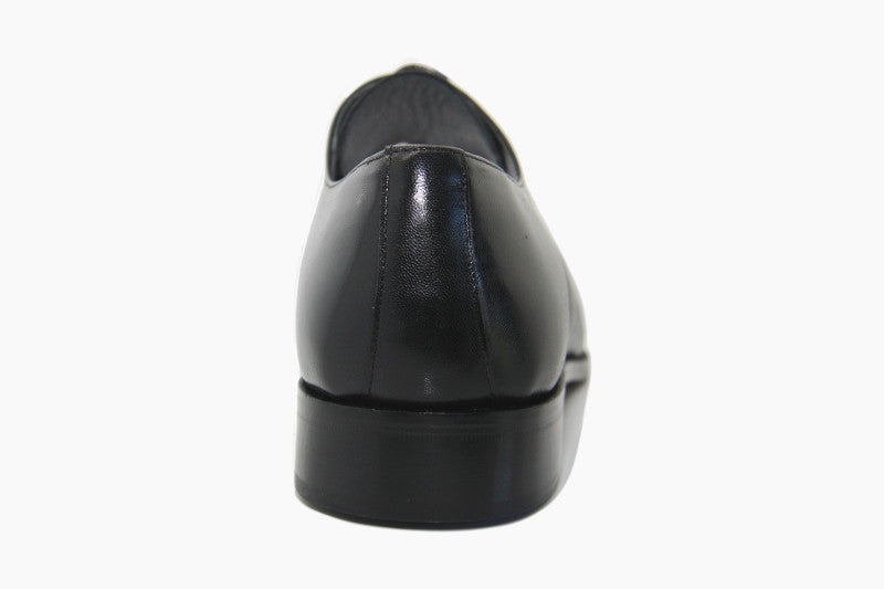 Derby classique en cuir noir Moya