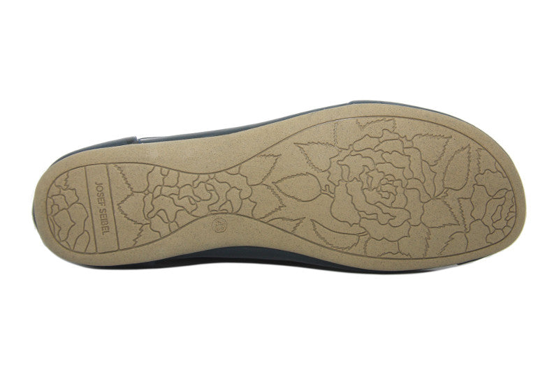 Derby confort en cuir bleu Fiona