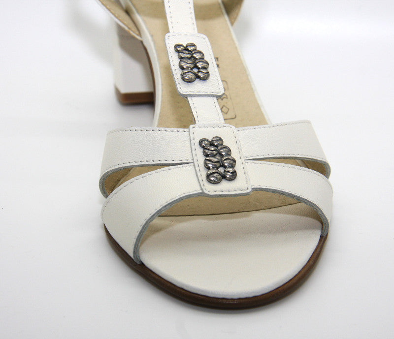 Sandales blanc nacré Madrague