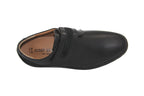 Chaussures en cuir noir et fermeture pratique Alastair