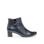 Bottines à talon en cuir bleu Evidence