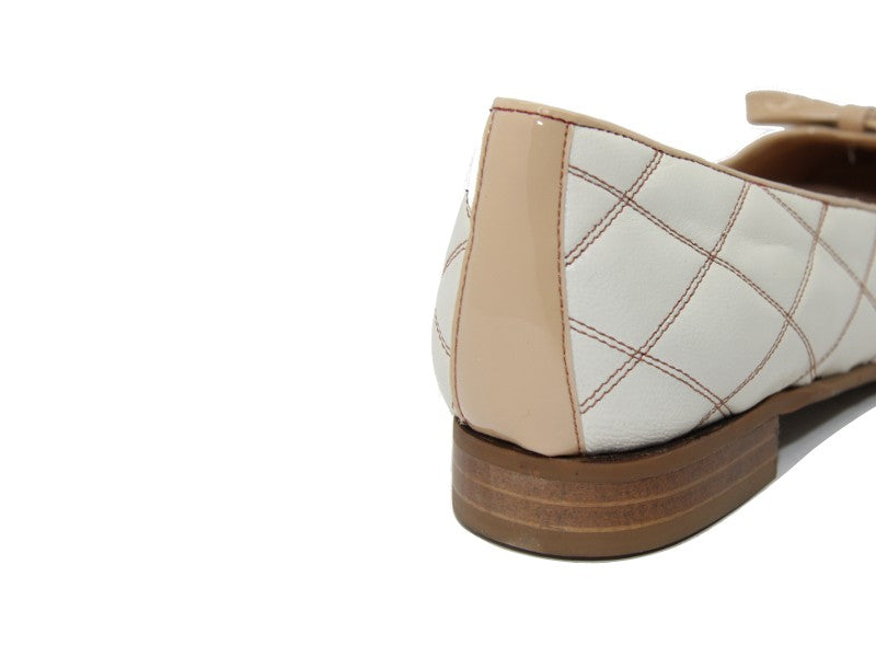Ballerines en cuir beige Kate
