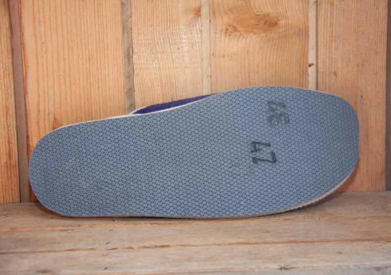 Mules en laine bleu marine Cocooning