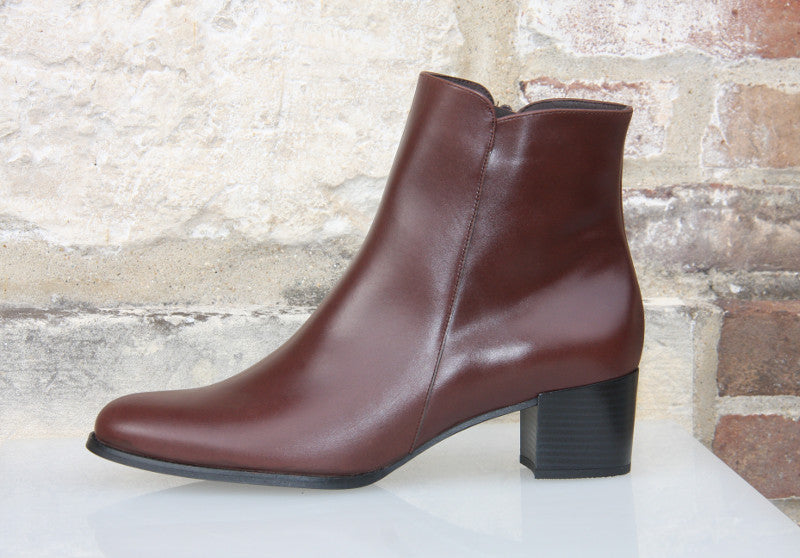 Bottines en cuir marron brun Apache