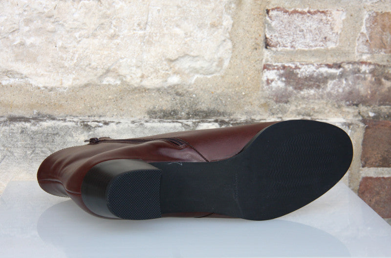 Bottines en cuir marron brun Apache