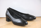 Escarpins en cuir noir talon moyen Promesse