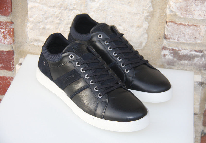 Sneakers en cuir noir Ixial