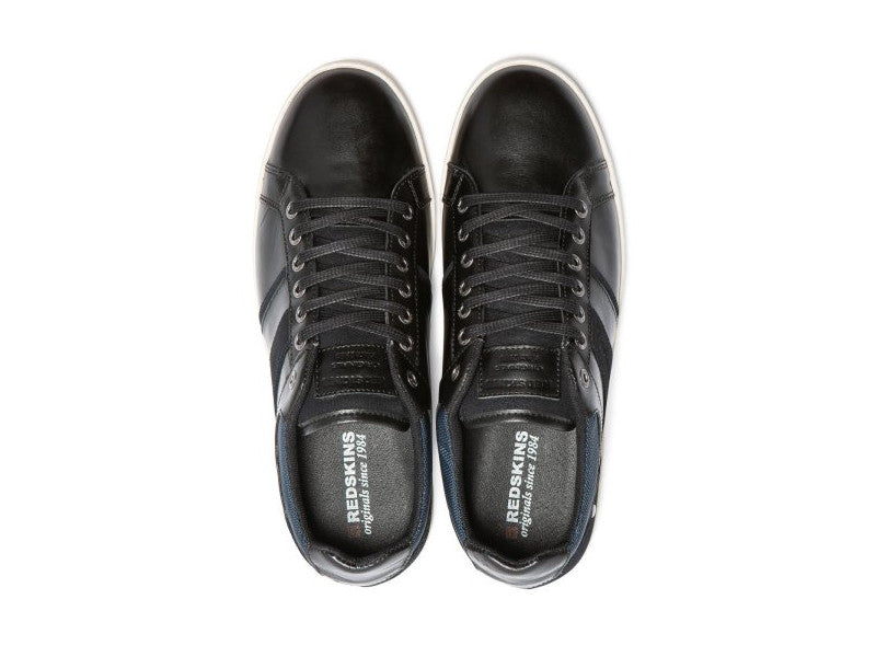 Sneakers en cuir noir Ixial