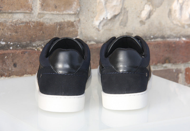 Sneakers en cuir noir Ixial