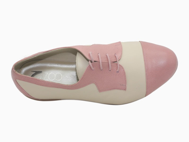 Derbies bicolore en cuir Glam