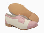 Derbies bicolore en cuir Glam