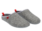 Chausson uni en feutre gris Mistigri