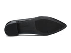 Mocassins à talon en cuir noir Lady