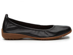 Ballerines souples Fenja en cuir noir