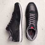 Sneakers ville Edmond en cuir noir 