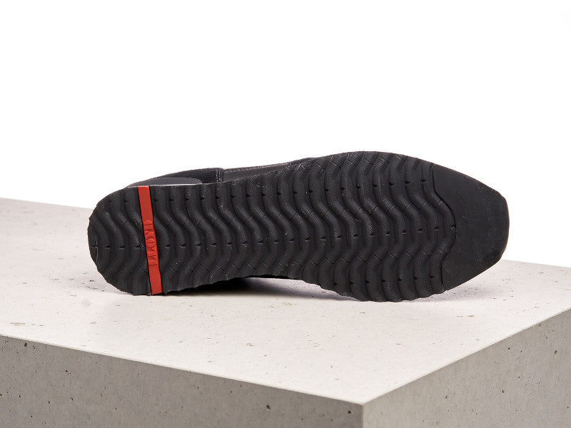 Sneakers ville Edmond en cuir noir 