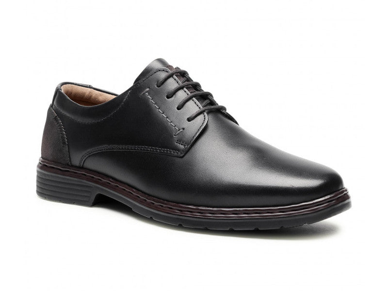 Chaussures classiques à lacet en cuir noir Alastair