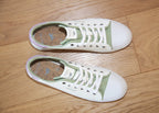 Tennis fantaisie blanc et vert Pistache