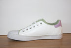 Tennis fantaisie blanc et vert Pistache