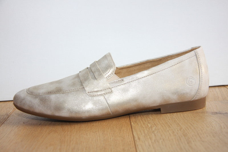Mocassins en cuir doré Enjoy