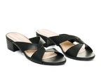 Mules à talon noir Anka