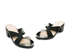 Mules à talon noir Anka