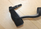 Sandales à talon en cuir velours noir Romy