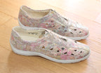 Derby d'été en cuir multicolore Arlequin