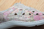 Derby d'été en cuir multicolore Arlequin