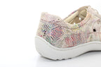 Derby d'été en cuir multicolore Arlequin
