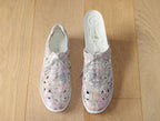 Derby d'été en cuir multicolore Arlequin