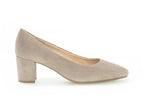 Escarpins beige en cuir velours Lola