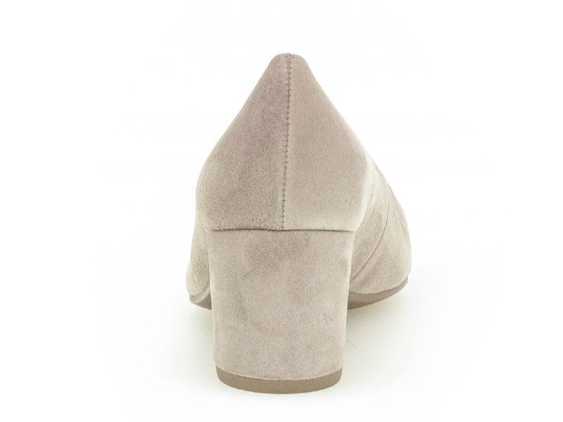 Escarpins beige en cuir velours Lola