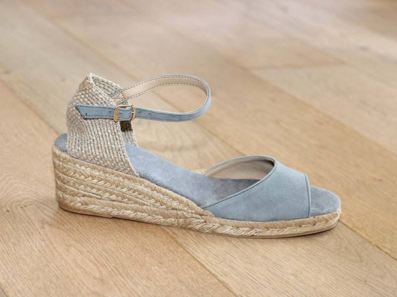 Espadrilles Llivia Toni Pons en cuir suède gris
