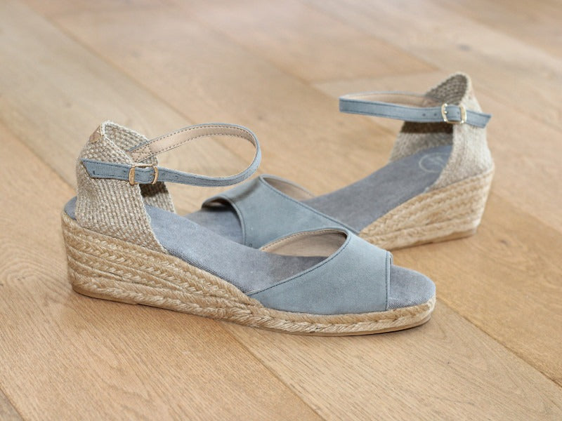 Espadrilles Llivia Toni Pons en cuir suède gris