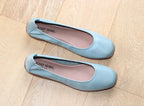 Ballerines souples Fenja en cuir bleu