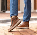 Baskets montantes Remonte en cuir marron