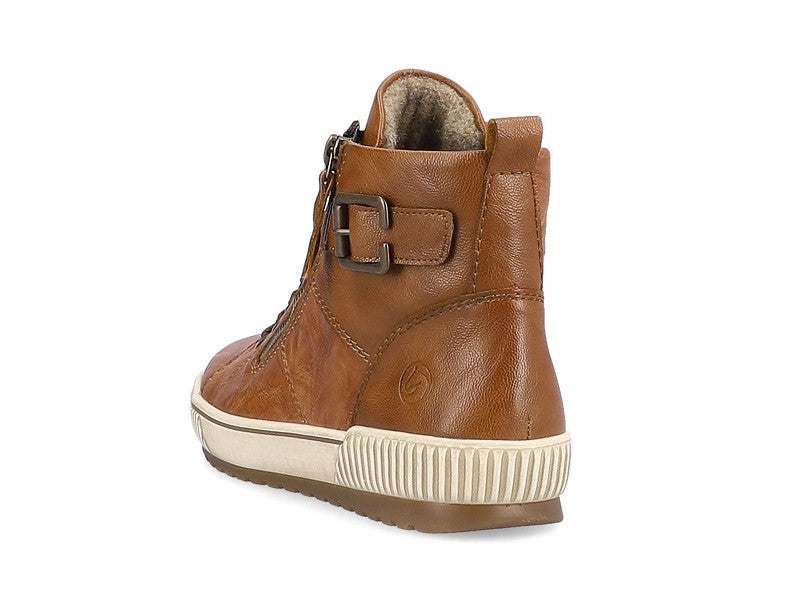 Baskets montantes Remonte en cuir marron