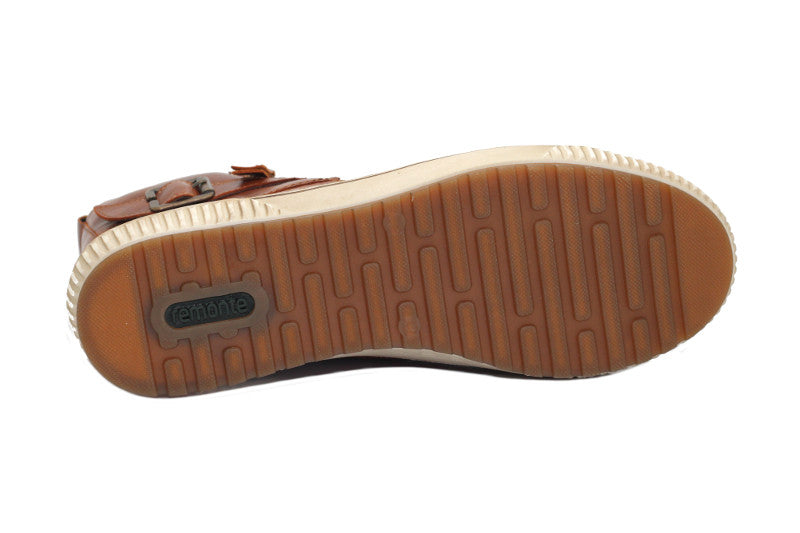 Baskets montantes Remonte en cuir marron
