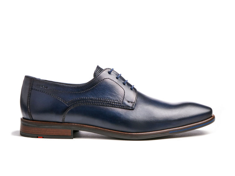 Chaussures basses en cuir bleu Don