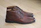 Chaussures montantes en cuir marron Alastair