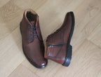 Chaussures montantes en cuir marron Alastair