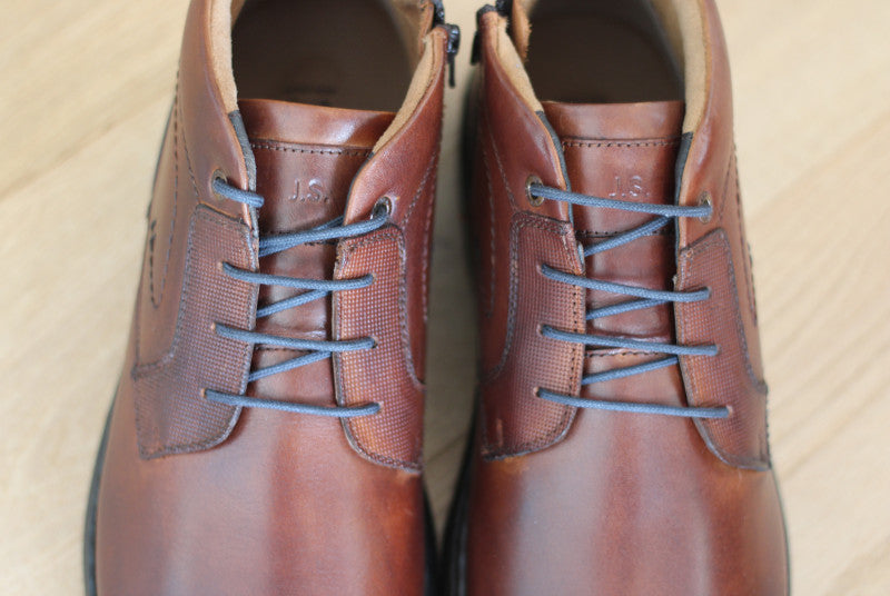 Chaussures montantes en cuir marron Alastair